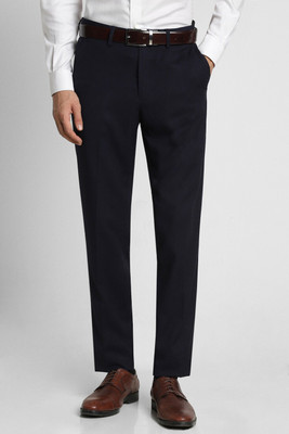 PETER ENGLAND Slim Fit Men Dark Blue Trousers
