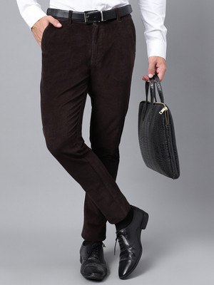 Hancock Slim Fit Men Black Trousers