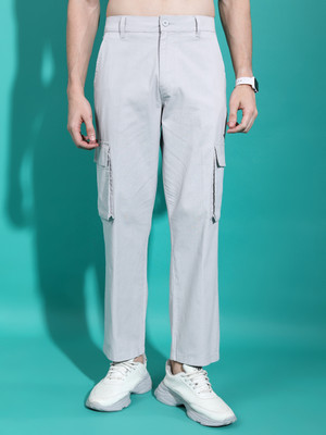 HIGHLANDER Regular Fit Men Grey Trousers