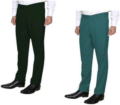 KAVYA Slim Fit Men Multicolor Trousers