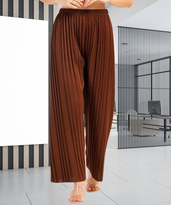 KWSH Regular Fit Women Brown Trousers
