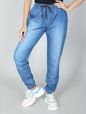 NOVIO Joggers Regular Fit Women Blue Trousers