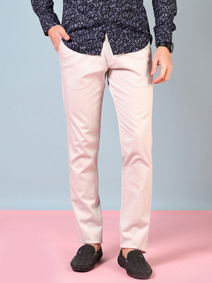 V-MART Slim Fit Men Beige Trousers