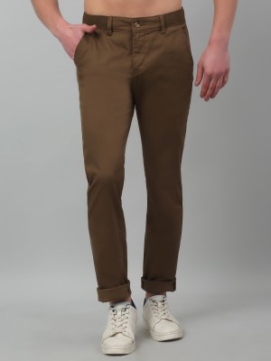 CANTABIL Regular Fit Men Brown Trousers