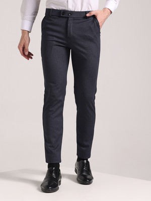 Moda Rapido Slim Fit Men Black Trousers