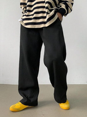 IMSA MODA Solid Men Black Track Pants