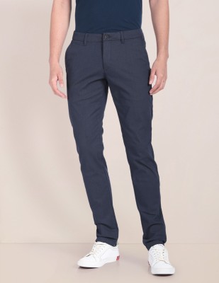 U.S. POLO ASSN. Regular Fit Men Blue Trousers