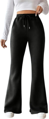 GLOBENAUT Loose Fit Women Black Trousers