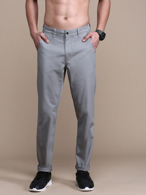 Roadster Slim Fit Men Grey Trousers