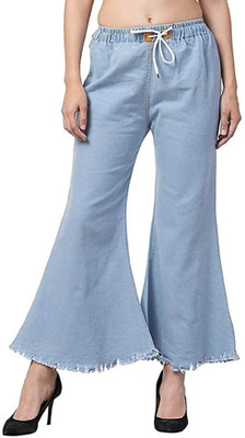 kashafbebo Regular Fit Women Light Blue Trousers