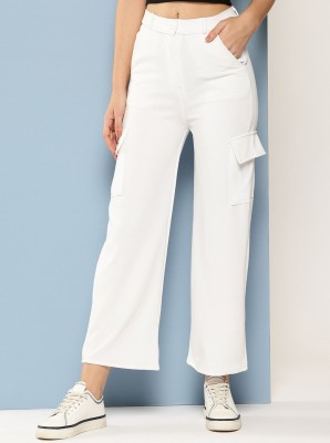 METRONAUT Regular Fit Girls Polyester White Trousers