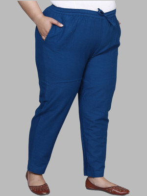 AAVONI Regular Fit Women Blue Trousers