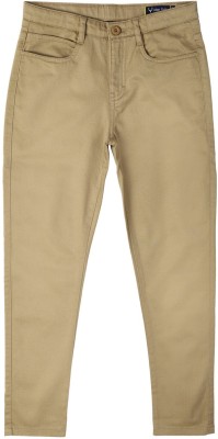 Allen Solly Slim Fit Boys Brown Trousers