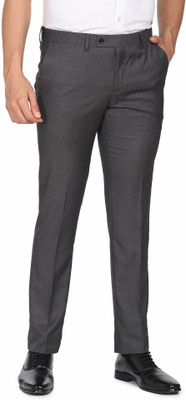 ARROW Regular Fit Men Grey Trousers