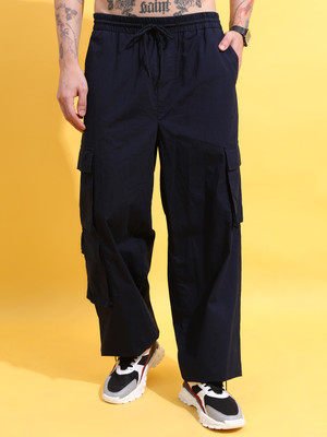 HIGHLANDER Relaxed Men Dark Blue Trousers