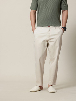 Mr Bowerbird Regular Fit Men Beige Trousers