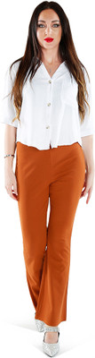 London Rag Relaxed Women Brown Trousers