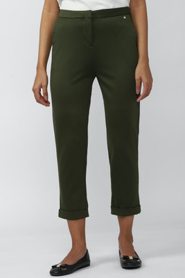 VAN HEUSEN Regular Fit Women Green Trousers
