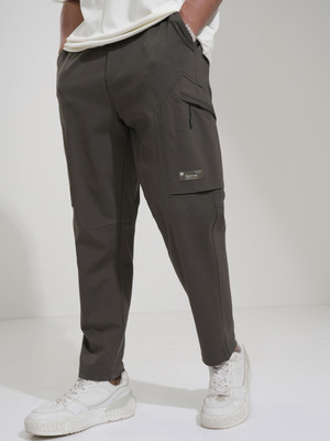 HIGHLANDER Slim Fit Men Black Trousers