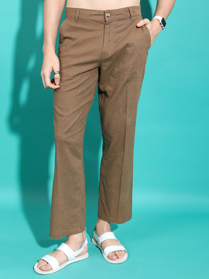 HIGHLANDER Regular Fit Men Brown Trousers