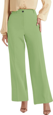 CHALODIA Regular Fit Women Light Green Trousers