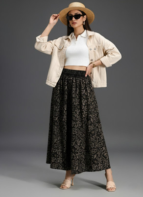 NEXSUS APPARELS Flared Women Black Trousers