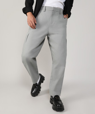 CAMPUS SUTRA Regular Fit Men Grey Trousers
