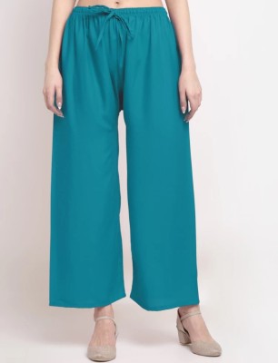 ZAVERA Flared Women Light Green Trousers