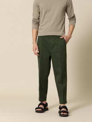 Mr Bowerbird Relaxed Men Green Trousers