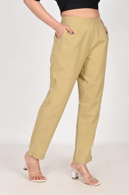 Oxinexx Regular Fit Women Khaki Trousers