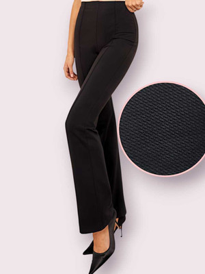 HOC Regular Fit Women Black Trousers
