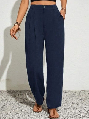 NEXT ONE Loose Fit Women Blue Trousers