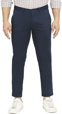 BASICS Slim Fit Men Blue Trousers