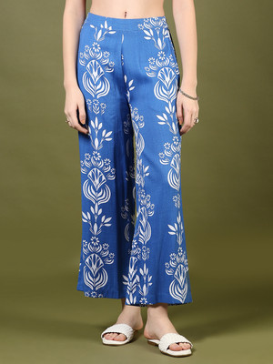 V-MART Regular Fit Women Blue Trousers