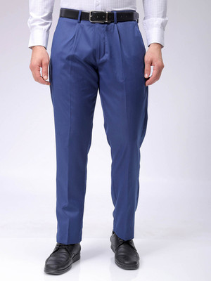 The Indian Garage Co. Regular Fit Men Blue Trousers