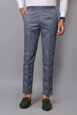 El Cielo Regular Fit Men Grey Trousers