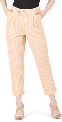 FASHIONS 360 Regular Fit Women Orange Trousers