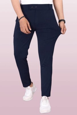 Advikfashion Slim Fit Men Blue Trousers