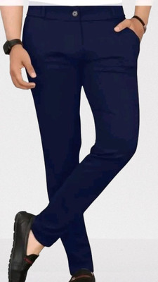 Advikfashion Slim Fit Men Blue Trousers