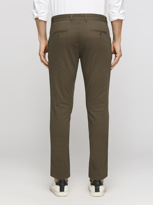 BASICS Tapered Men Brown Trousers