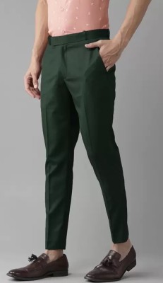 pesado Slim Fit Men Green Trousers