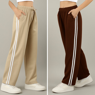 Kaaphal Regular Fit Women Beige, Brown Trousers