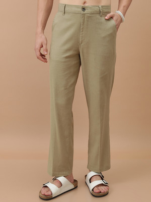 HIGHLANDER Regular Fit Men Light Green Trousers