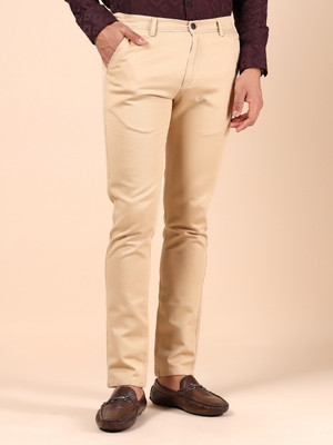 V-MART Slim Fit Men Beige Trousers