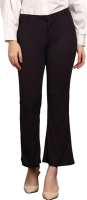 Smarty Pants Straight Fit Women Purple Trousers