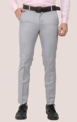 DURRBY Tapered Men Grey Trousers