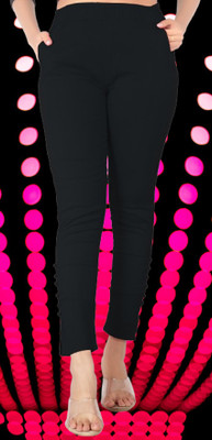 DEEPA ENTERPRISE Slim Fit Women Black Trousers