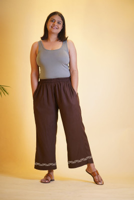 LetsDressUp Regular Fit Women Brown Trousers