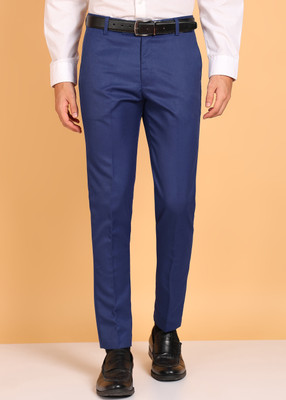 CYPHUS Slim Fit Men Blue Trousers