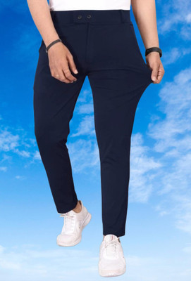 Nk staylish Slim Fit Men Blue Trousers